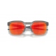 Oakley HSTN SQ 2.0 - 9555-06 Matte Grey Smoke-Prizm Ruby Polarized