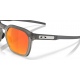 Oakley HSTN SQ 2.0 - 9555-06 Matte Grey Smoke-Prizm Ruby Polarized