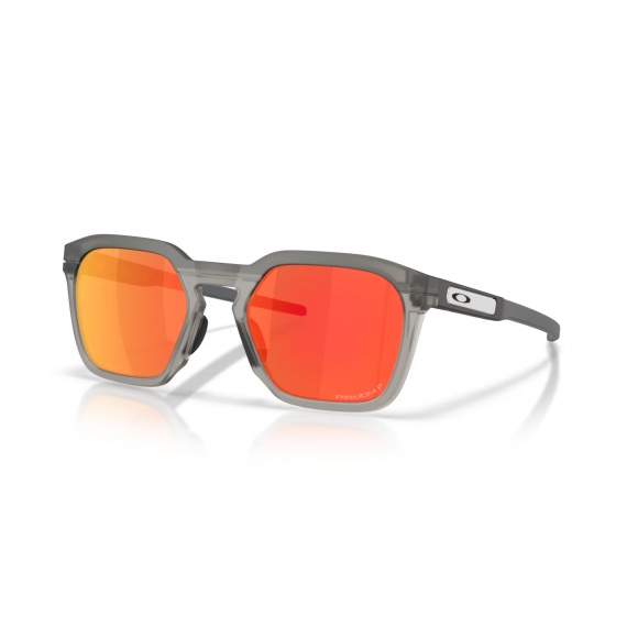 Oakley HSTN SQ 2.0 - 9555-06 Matte Grey Smoke-Prizm Ruby Polarized